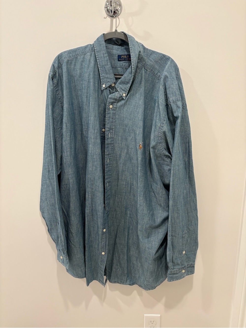 NWT Polo Ralph Lauren Classic Fit Long Sleeve Chambray Shirt